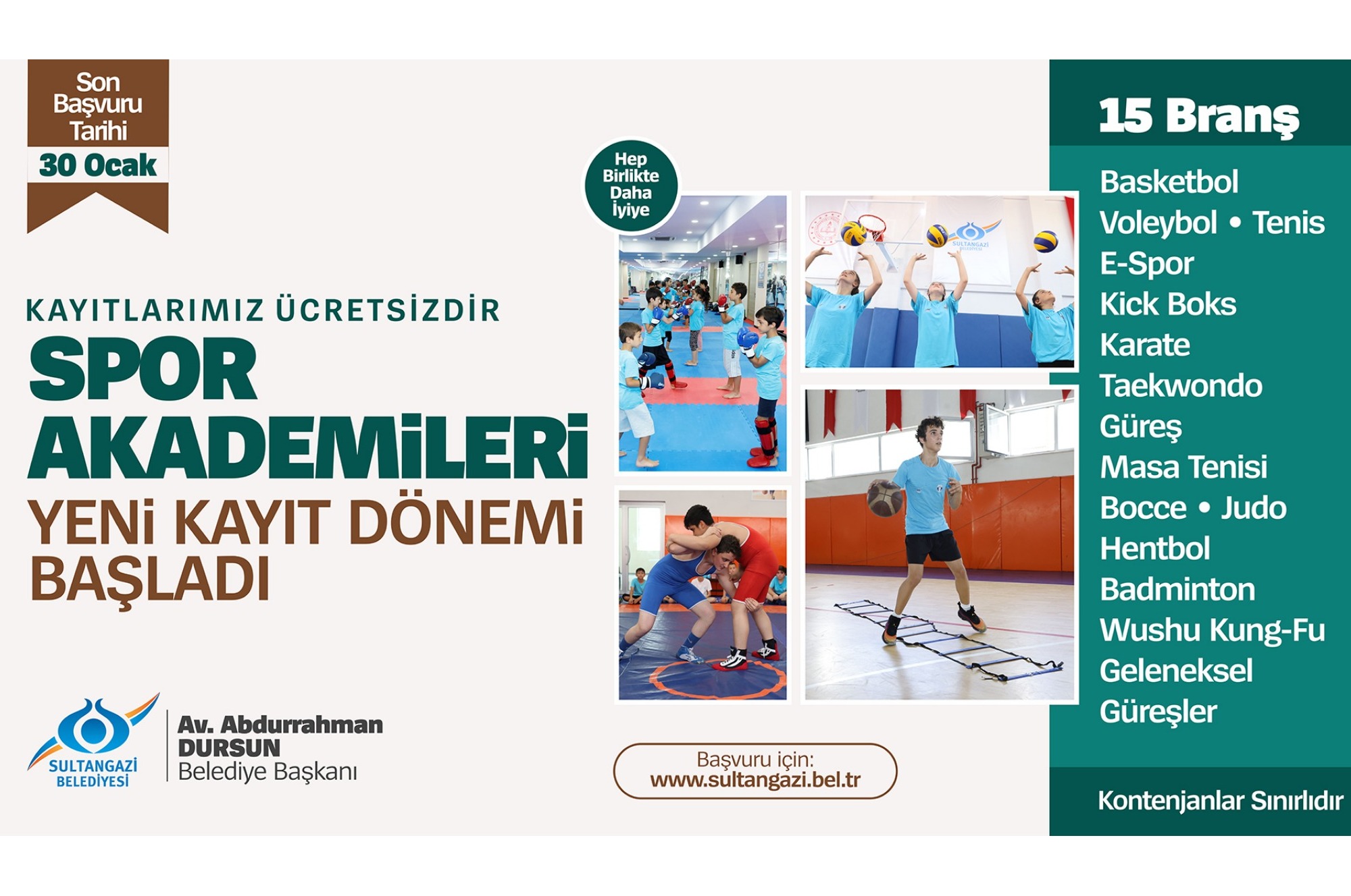 Spor Akademisi Kayıtları Başladı